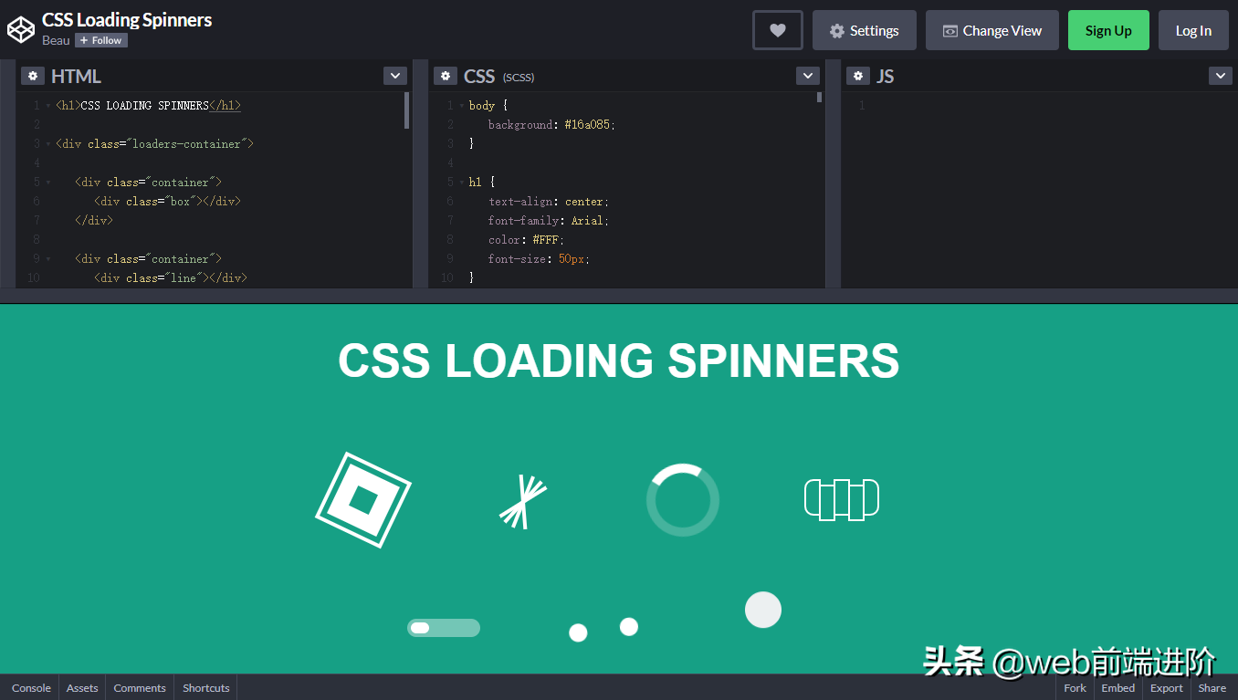 超干货 CSS3/SVG Loading动画集合