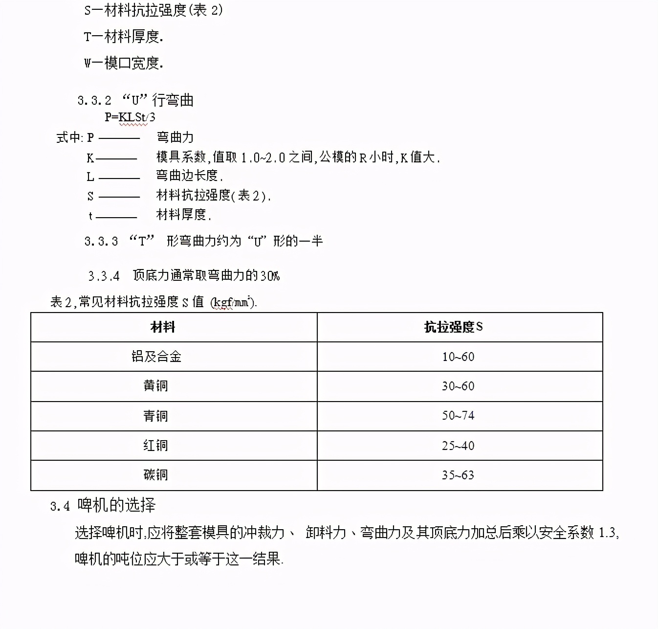 五金模具冲压力的计算方法，是你想要的吗？