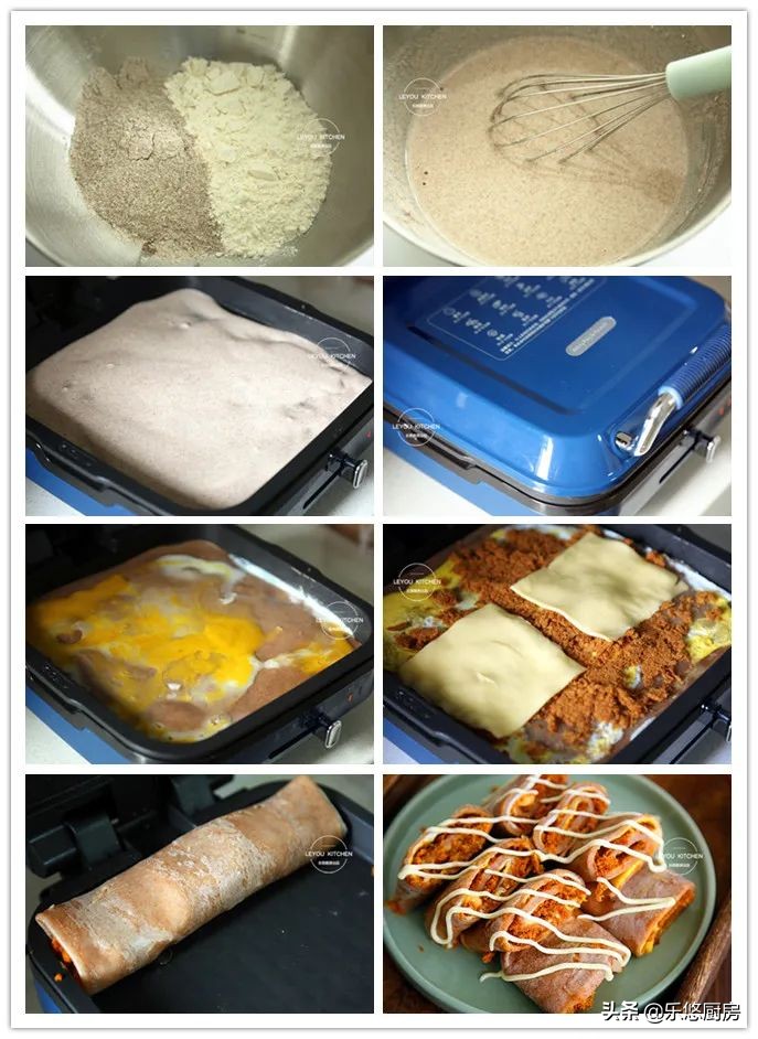 5款早餐饼，不用和面、揉面，不开明火，几步做好全家人的早餐