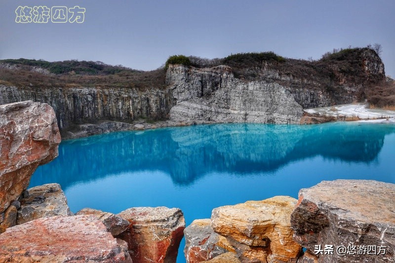 探访江苏宜兴网红湖，碧蓝湖水赛过九寨沟，竟然是石浆废水池？