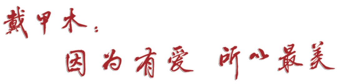 戴甲木：因为有爱 所以最美