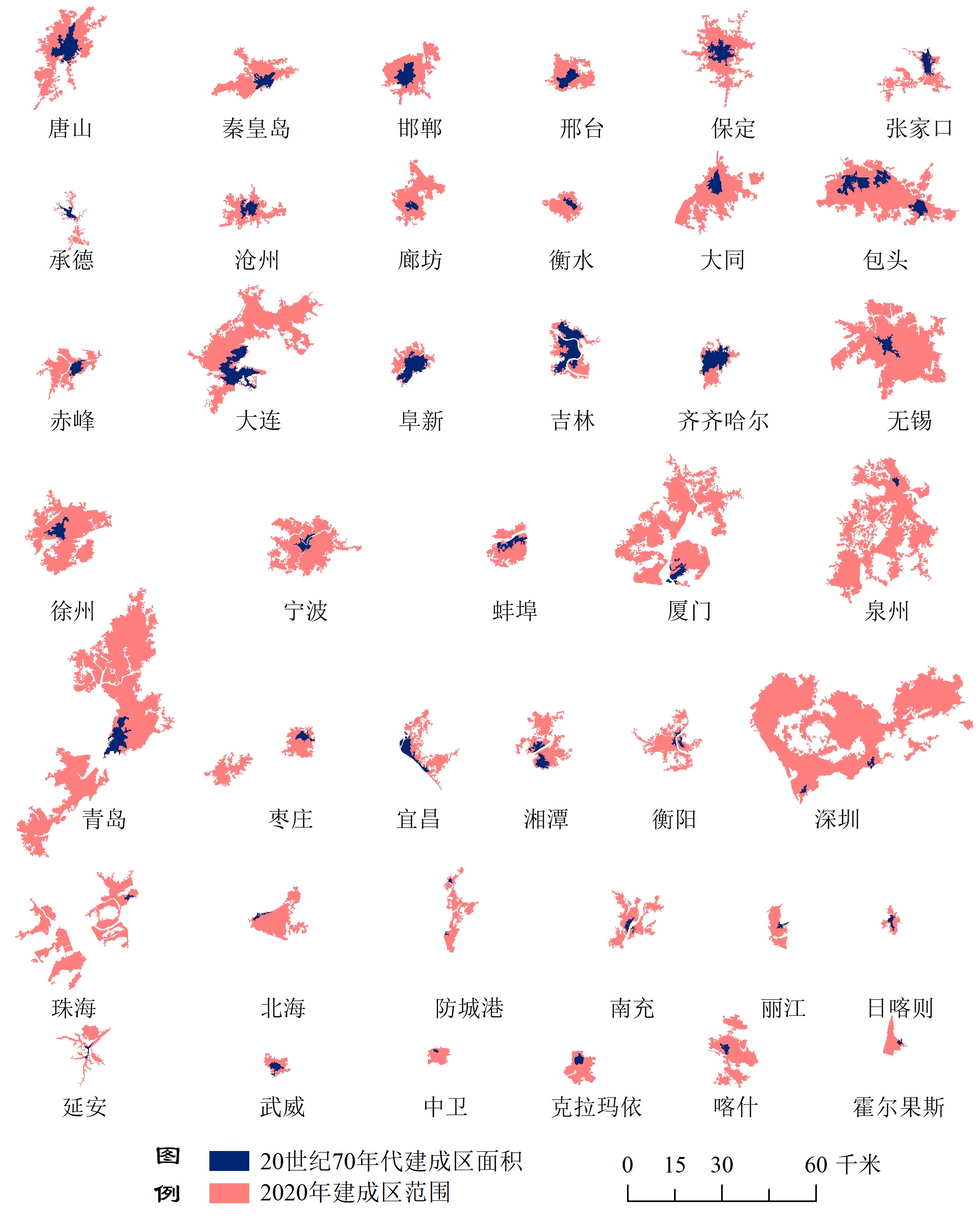 城市是这样变“胖”的！中科院团队发布城市扩展遥感数据库