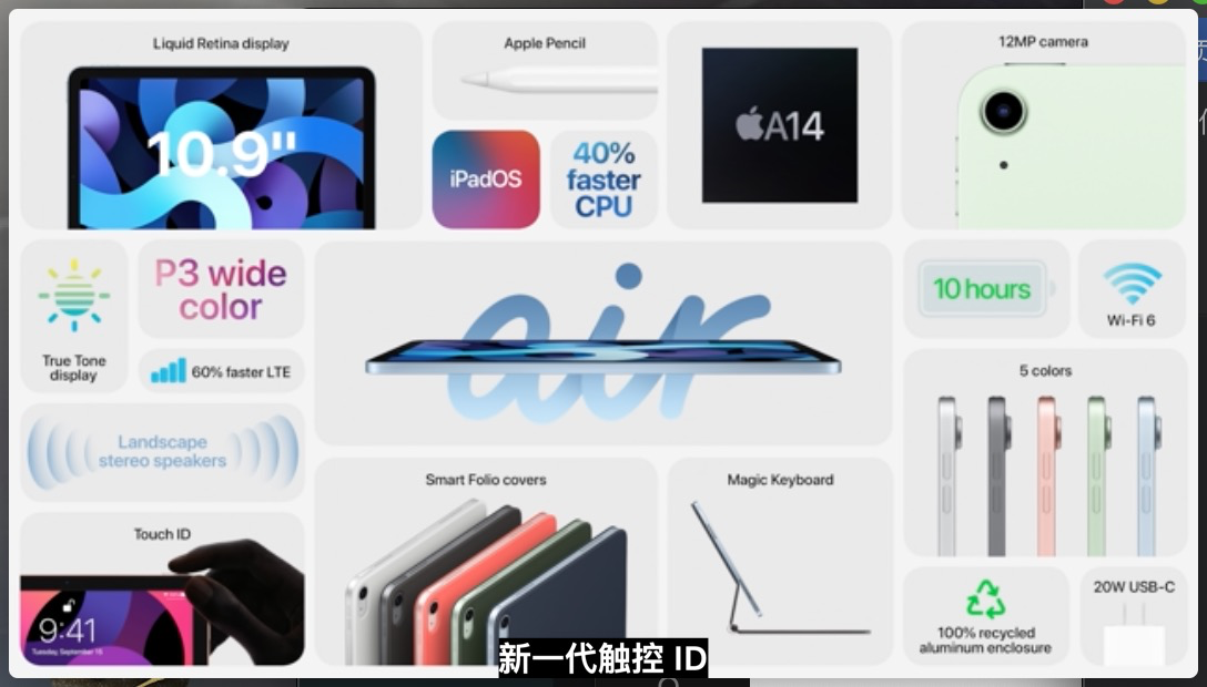 A14仿生芯片来了 iPad Air的细节你想知道的都在这