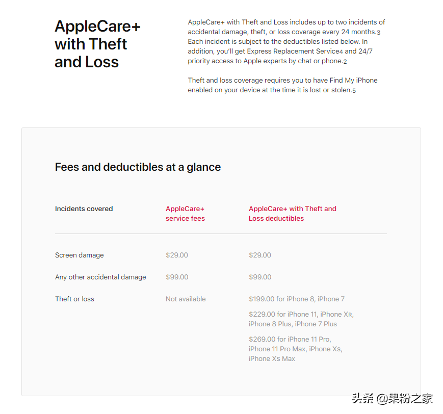 iPhone遗失，美国苹果公司理赔服务！新iPhone检修花费公布