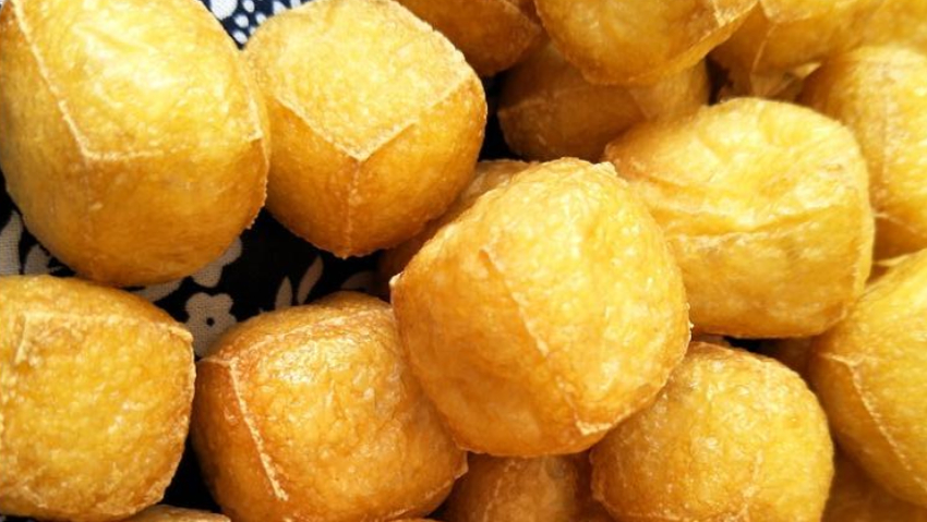 春節必備“炸豆泡”，一放二推是關鍵，個個空心，外酥里嫩