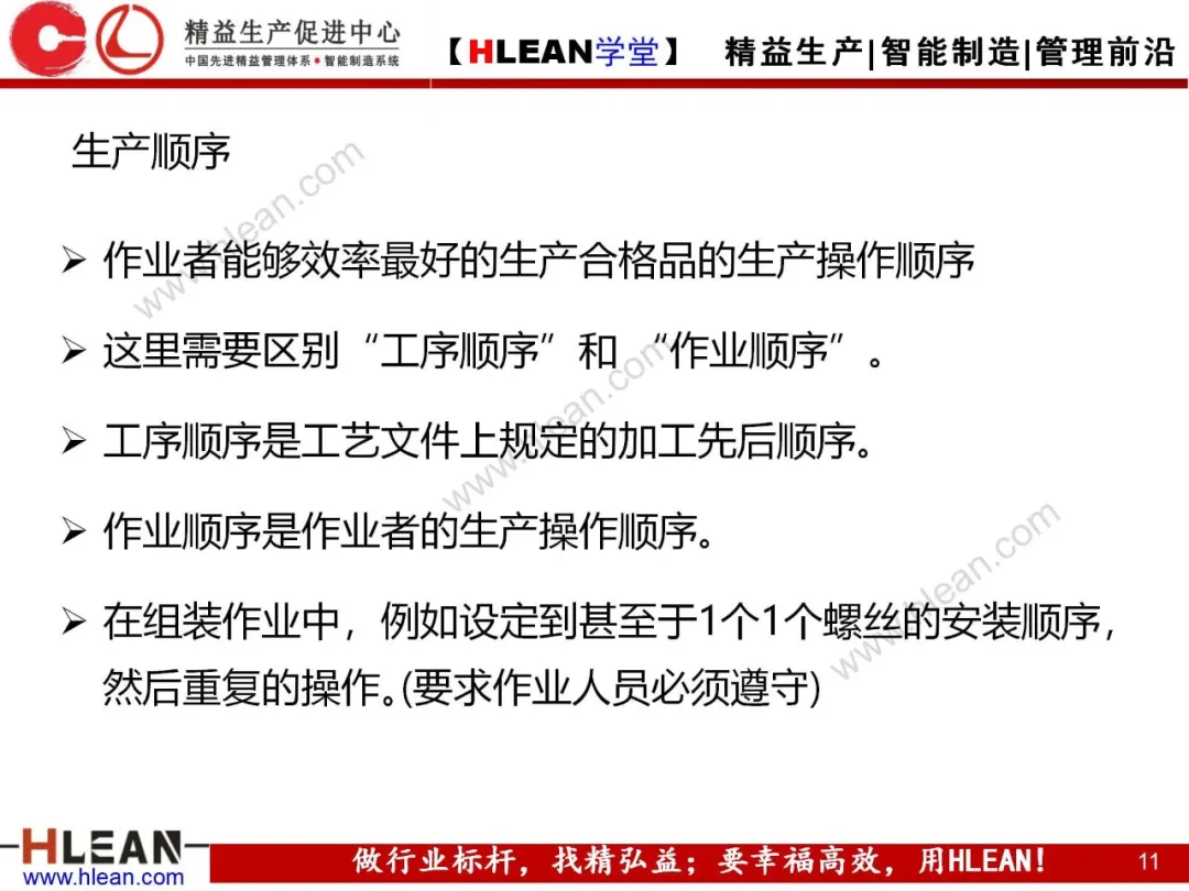 「精益学堂」标准作业及生产线平衡改善