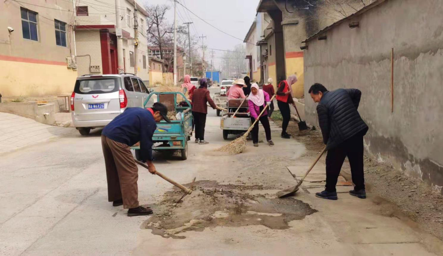 荥阳市金寨回族乡：推进创卫复审  用实际行动擦亮城市名片