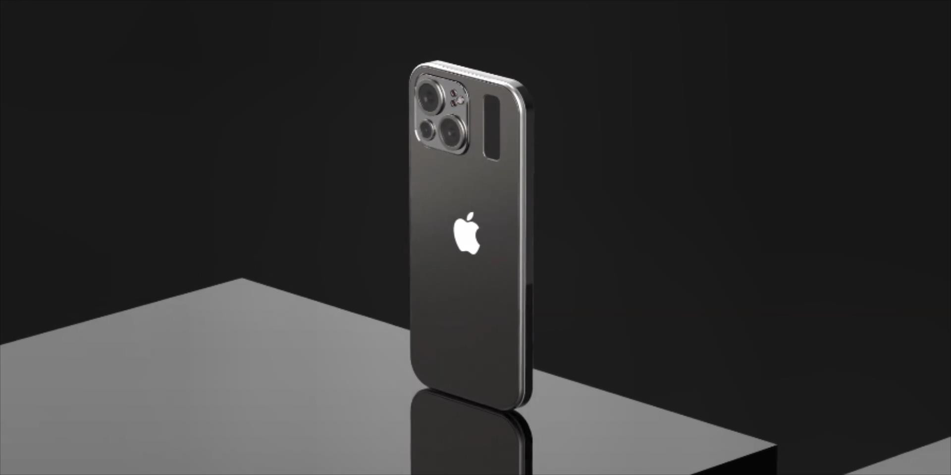 iPhone13Pro渲染图：1寸小窗+无边框直屏，这是苹果的自我突破？