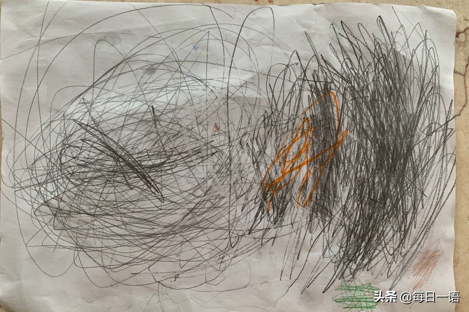黄磊分享孩子送妻子的画，多妹画风充满童趣，我却最佩服多多的画
