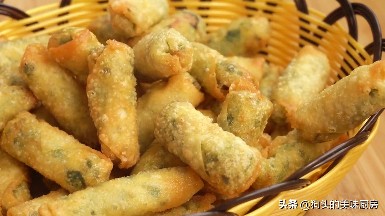 15分鐘教你做懶人炸春捲，不和麵不餳面，酥脆鮮美，好吃不油膩