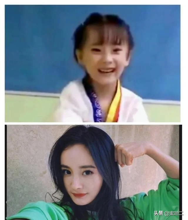 杨幂遗传基因太强了！闺女小糯米正面照疑似被