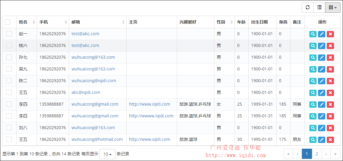 Bootstrap-table 使用总结