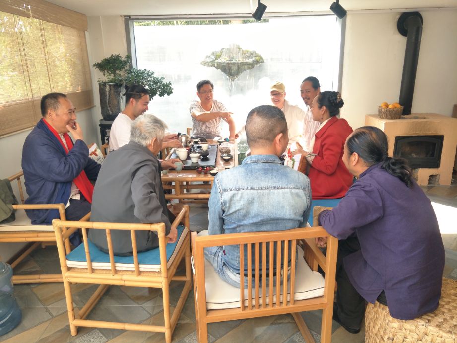 嫘祖文化传播者何君梅参加五一独峰书院《倪翁道坛》文化雅集活动