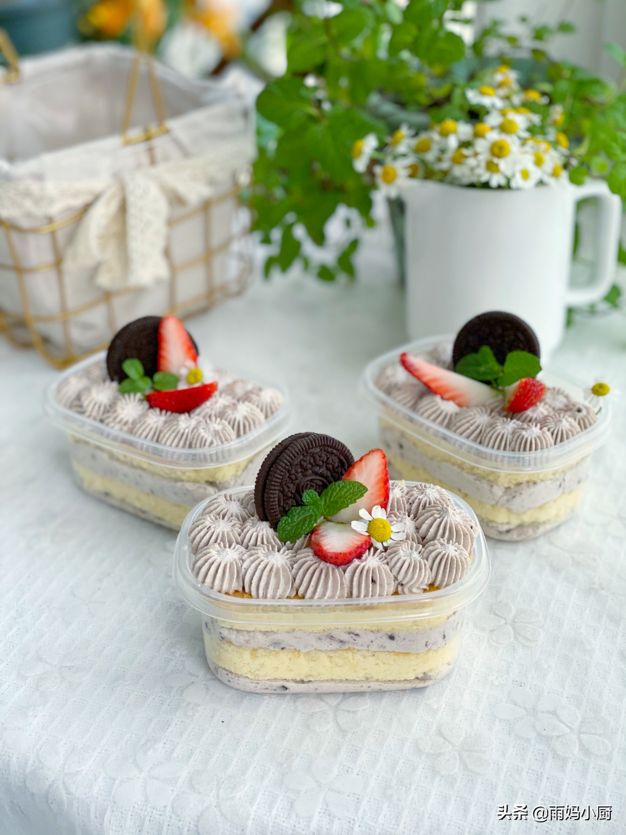 清明踏青時節，分享一款方便攜帶的鹹奶油蛋糕，清爽美味好吃不膩