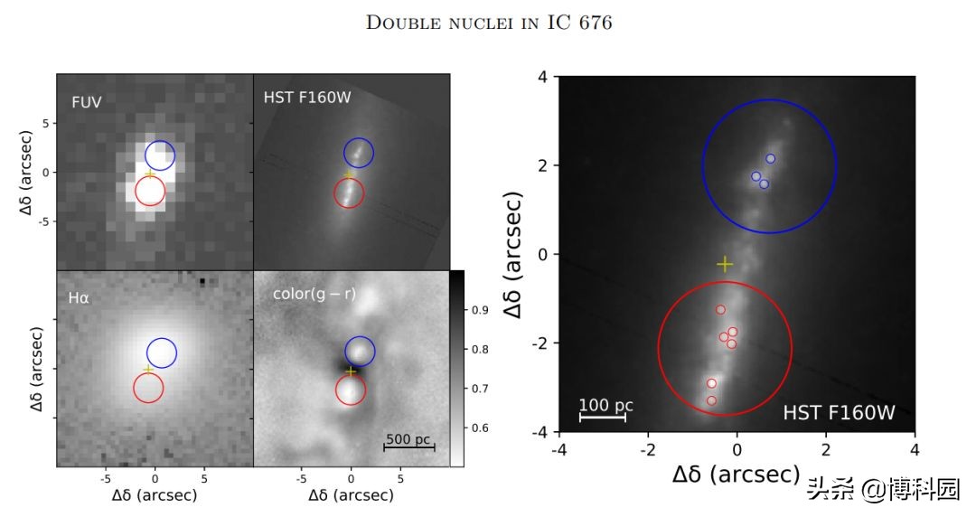中国天文学家揭示：6500万光年外的透镜星系，竟有两个星系核