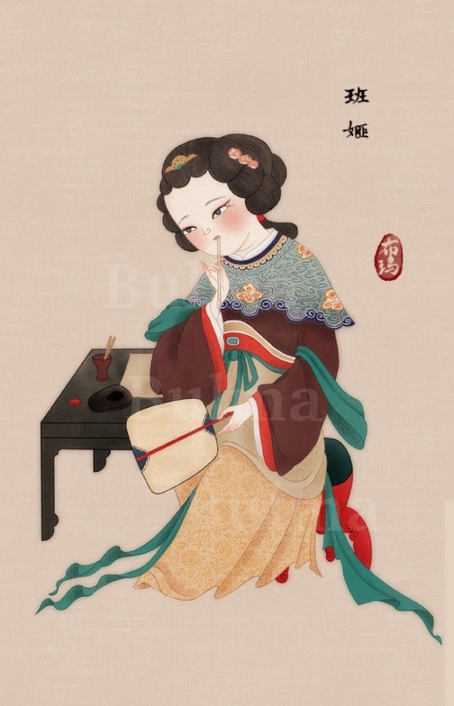 八幅手绘古代美人图，从发型妆容到服饰，带你领略东方古典之美 - 文化长廊