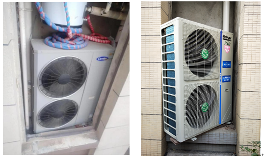 奧特朗空氣源熱泵窄體機(jī)身，解決
