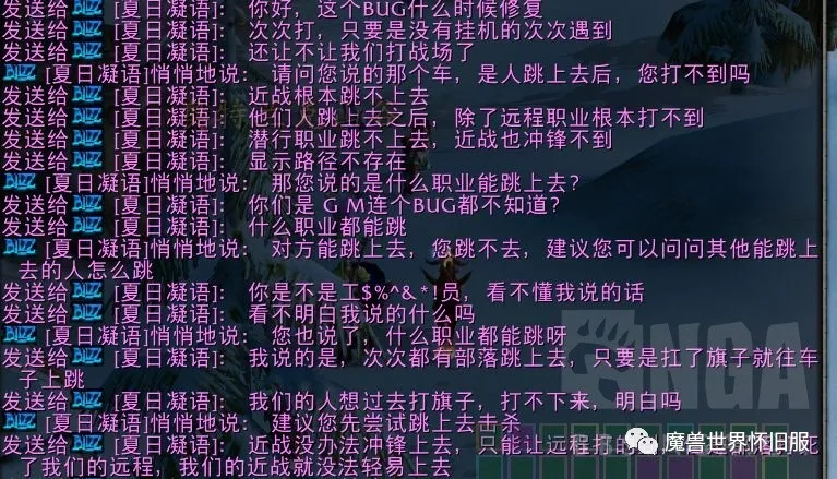 怀旧服玩家举报他人卡BUG，GM竟回复：建议您找会的人学一下