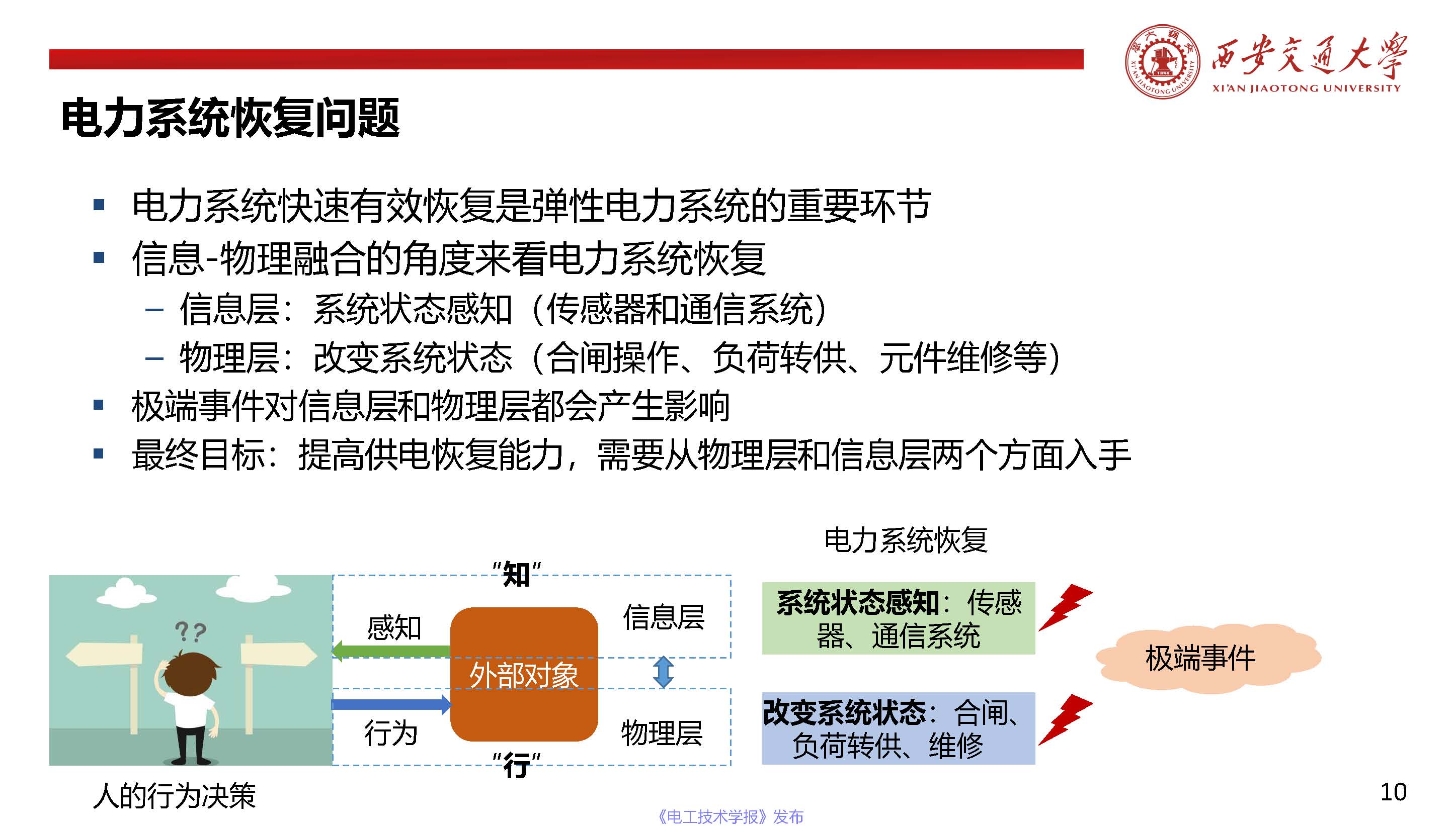 西安交通大学陈晨教授：信息-物理融合视角下的电力系统自愈恢复