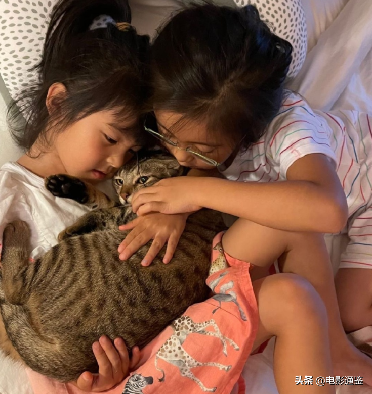 修傑楷女兒在家上課，5歲咘咘成亮點，拿掉眼鏡後的模樣絕絕子