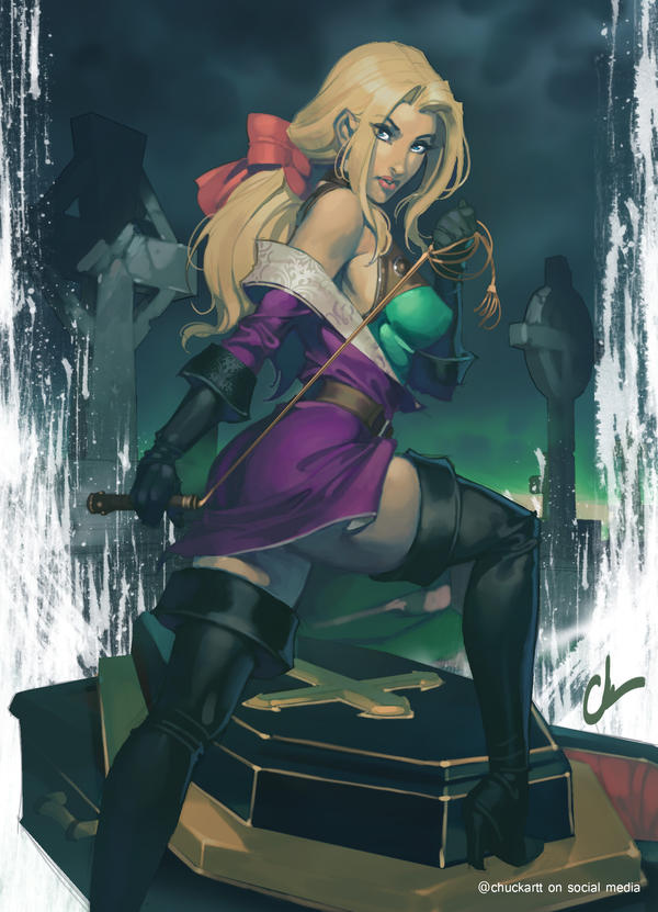 经典游戏《恶魔城》让人魂不守舍的女妖，意志不坚的玩家注定翻车