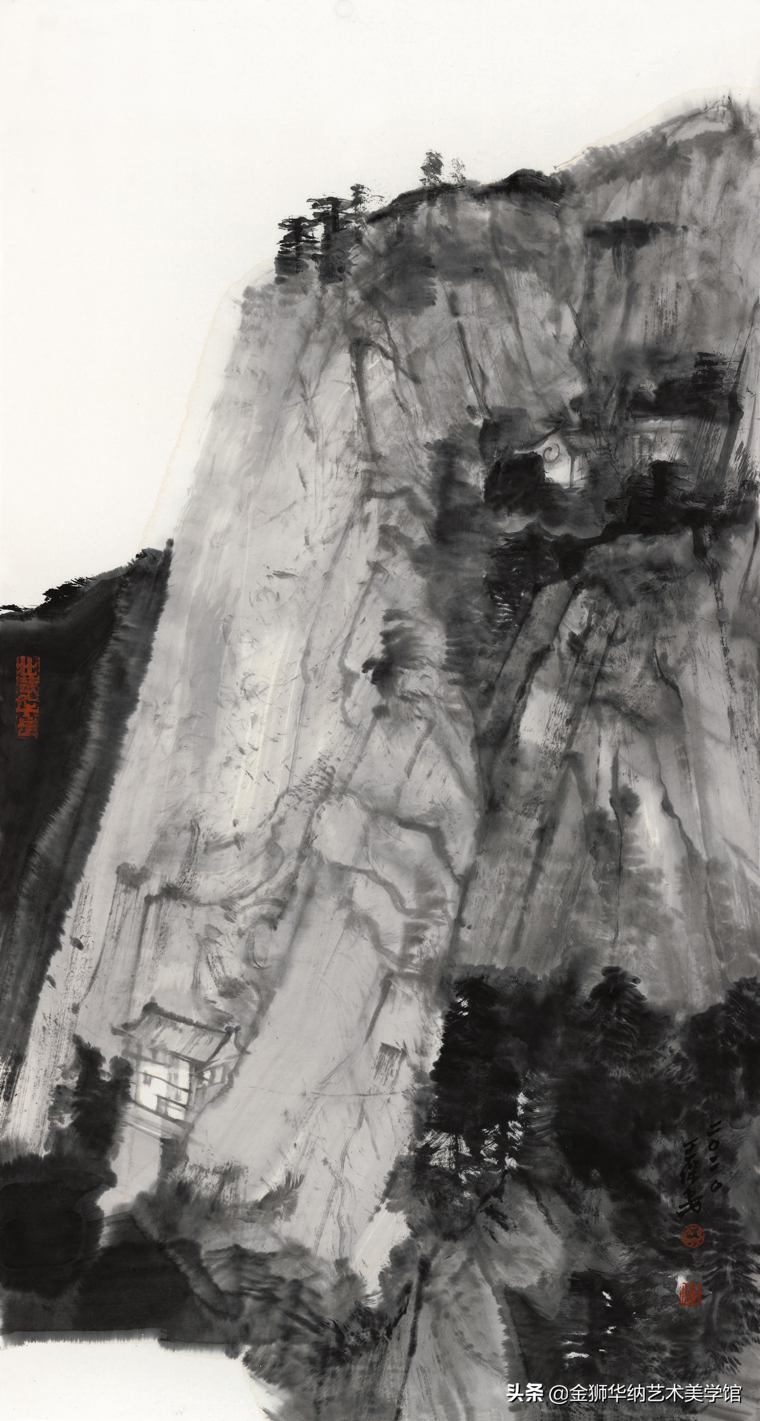 当代水墨名家王保安先生优秀作品（华山写生）赏析系列《四》
