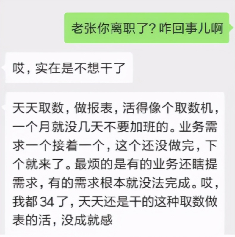 5年的老IT人被迫辭職：報表做不好，光會取數只能等著被淘汰