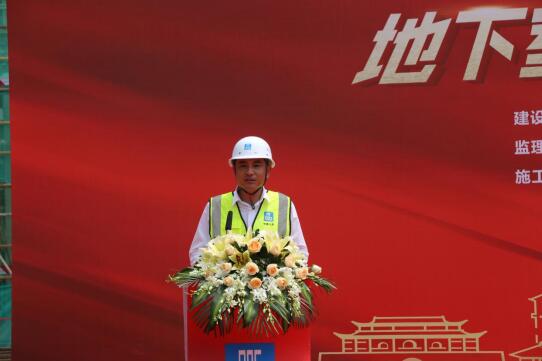 中建七局南方公司东莞万象府回迁地块项目地下室封顶