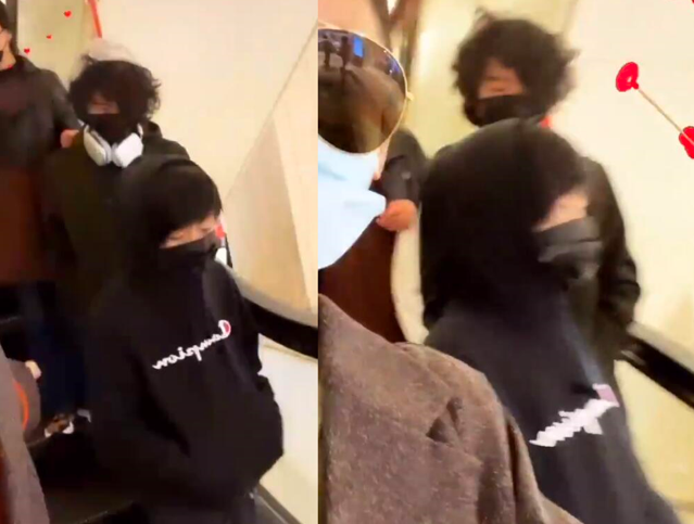 謝振軒繼承謝霆鋒習慣，陪謝振南出門髮型凌亂，卻幫張柏芝提包