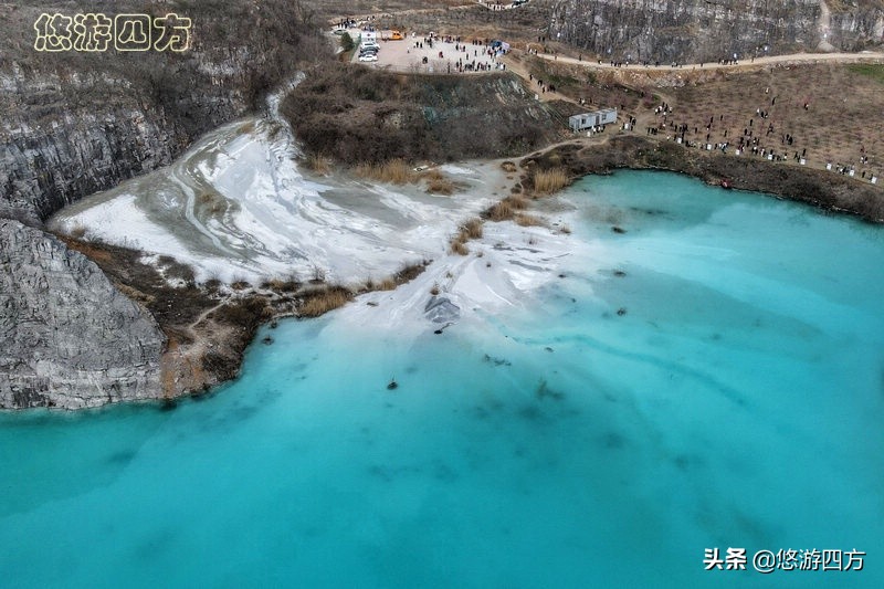 探访江苏宜兴网红湖，碧蓝湖水赛过九寨沟，竟然是石浆废水池？