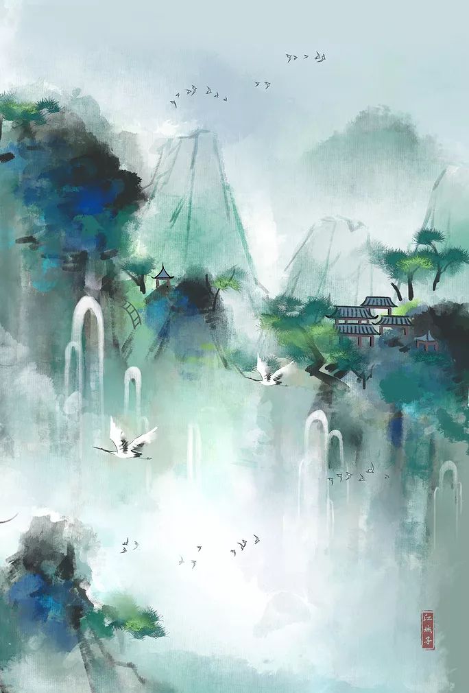 古风美景 | 夜灯缈澜，飞花自在