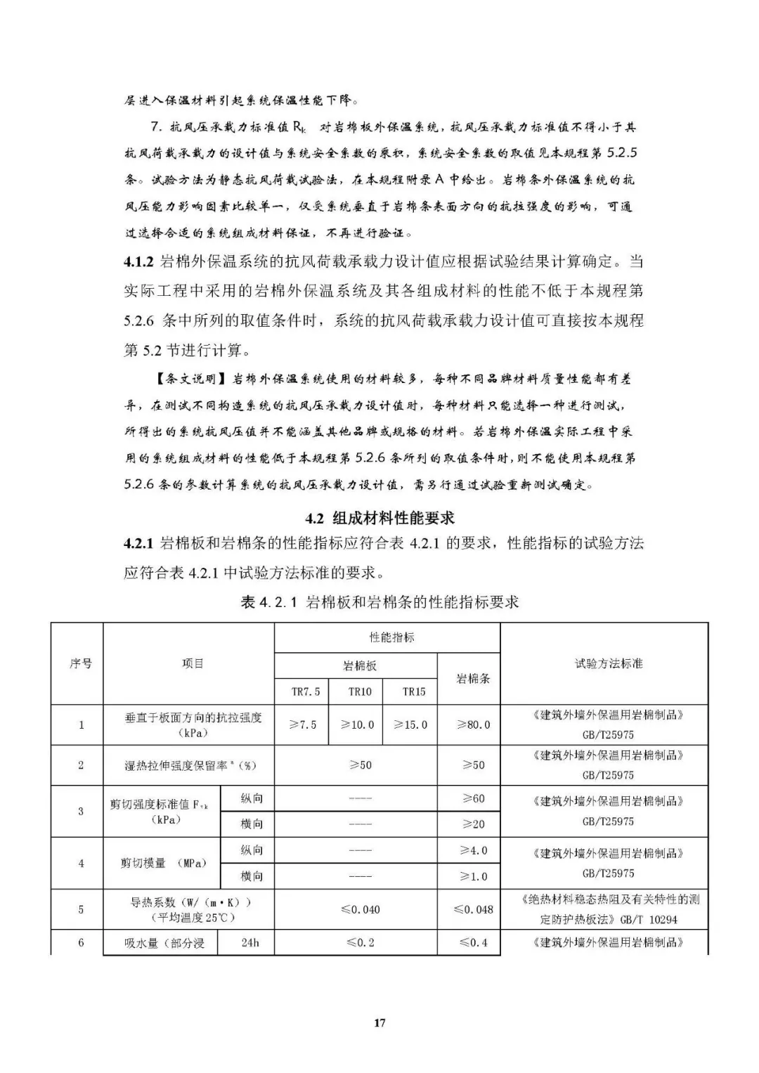 《岩棉薄抹灰外墙外保温工程技术标准》