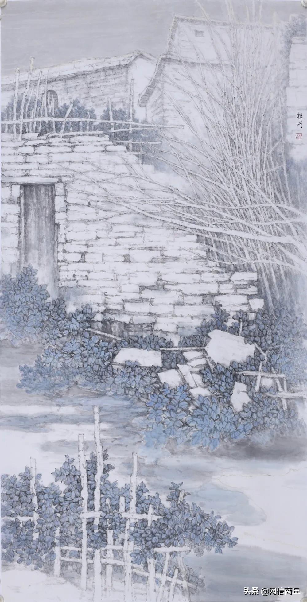 商丘市迎新春书画作品展在行政中心展出