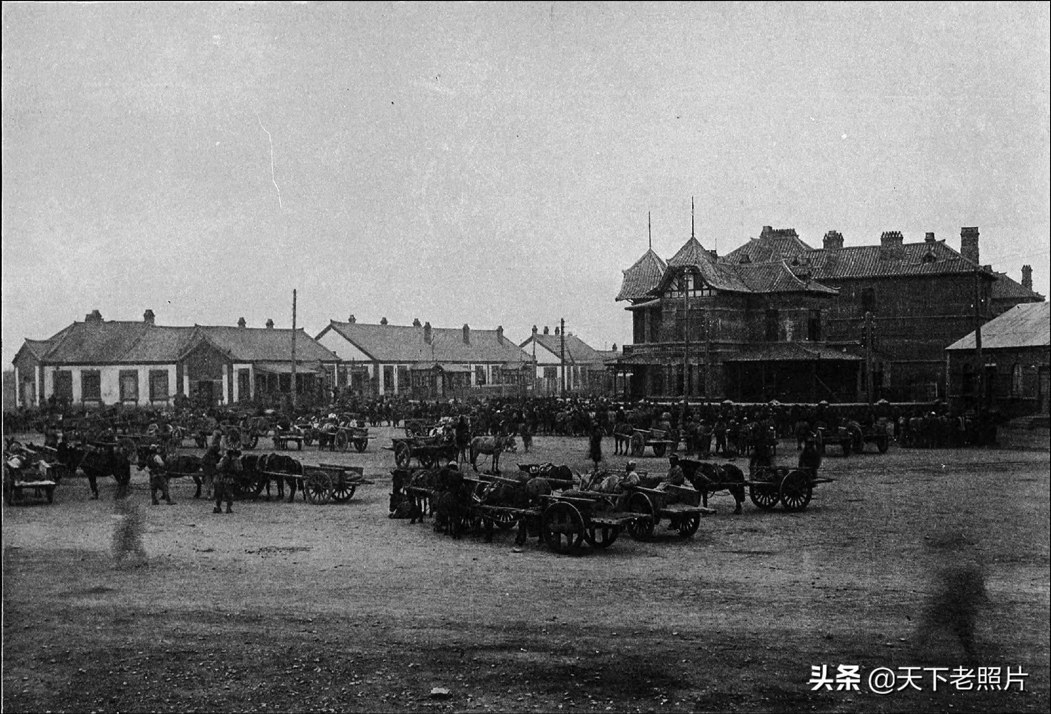 1904年辽宁大连旧影 116年前的胜利桥自然博物馆