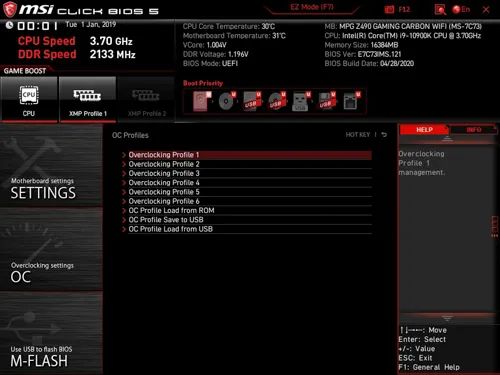 微星MPG Z490 GAMING CARBON WIFI主板评测