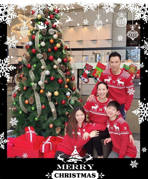 甄子丹晒全家福，力证妻子与大儿子没有不和，三个孩子太幸福