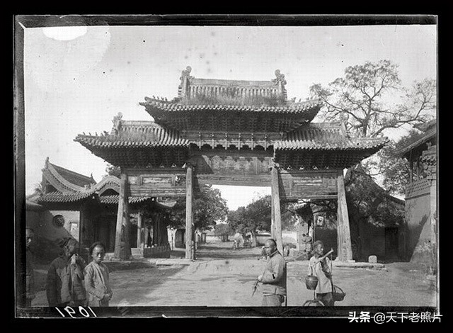 1907年太原府老照片 百年前的太原城隍庙九仙桥小五台