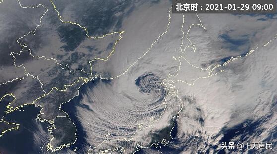 发展成熟！温带气旋在日本海爆发增长！北海道一带将迎强风雪天气