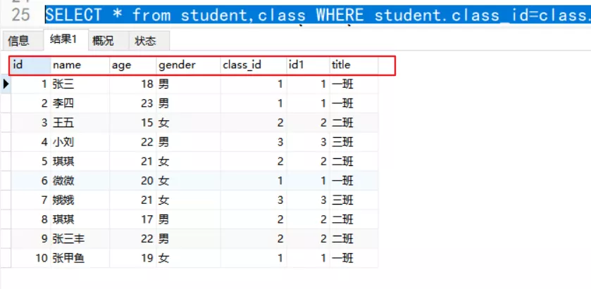 Mysql查询语句之连表查询和增删改查语句补充