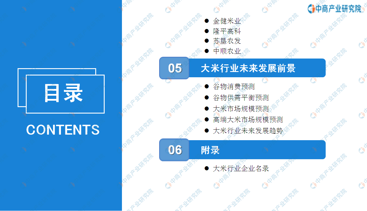 2020年中国大米行业市场前景及投资研究报告