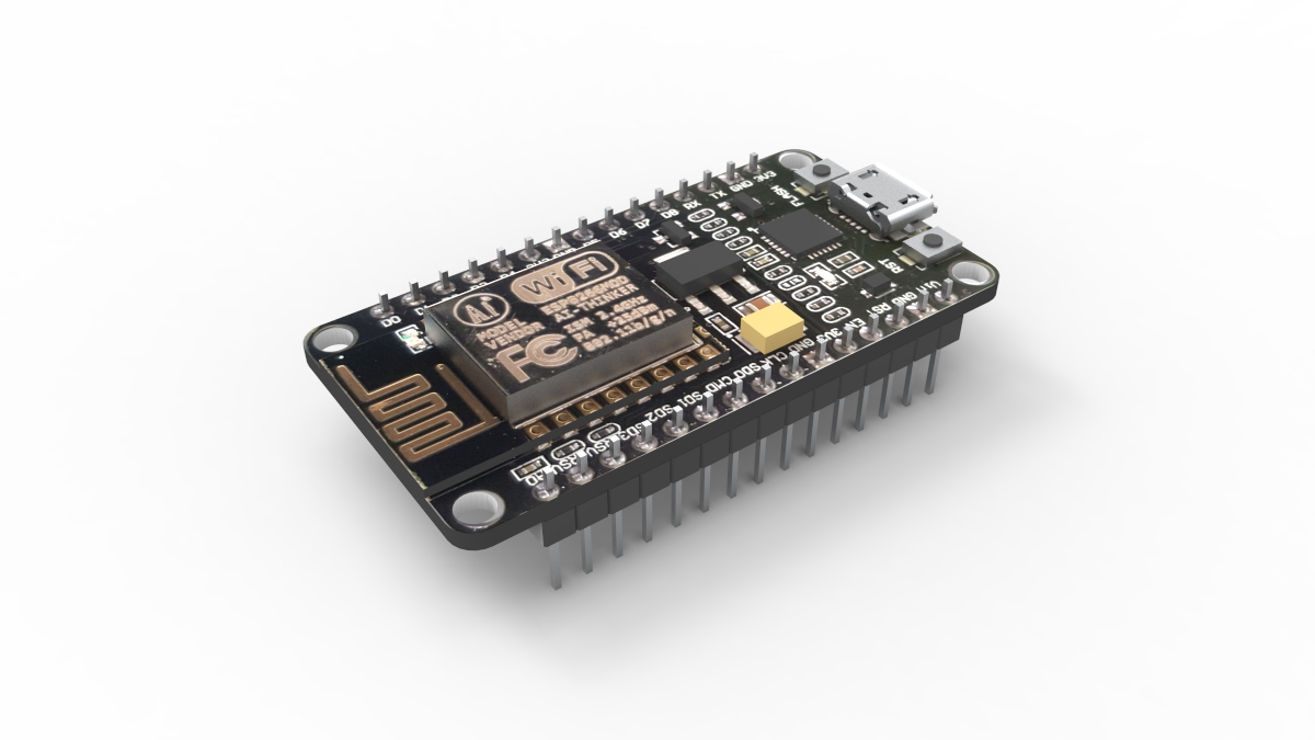 HiLetgo ESP8266 嵌入式芯片模型3D图纸 Solidworks设计 附STEP