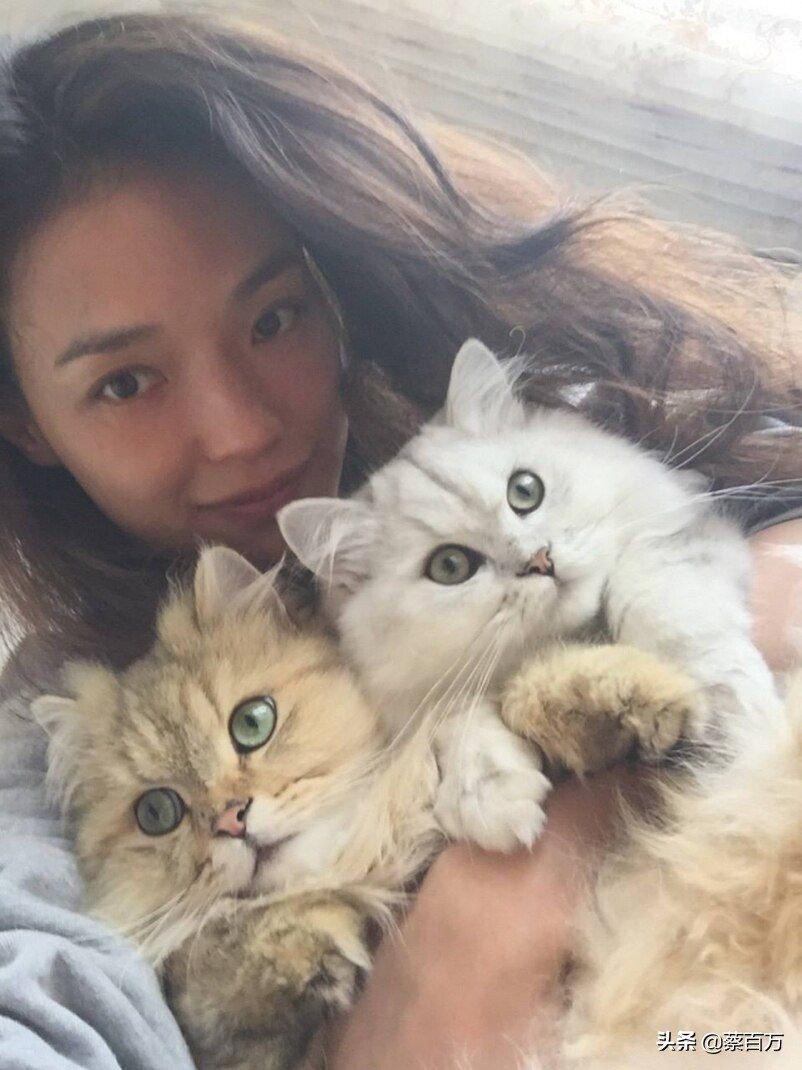 44岁舒淇为干女儿过生日满头白发，林熙蕾女儿像妈，全程摆臭脸