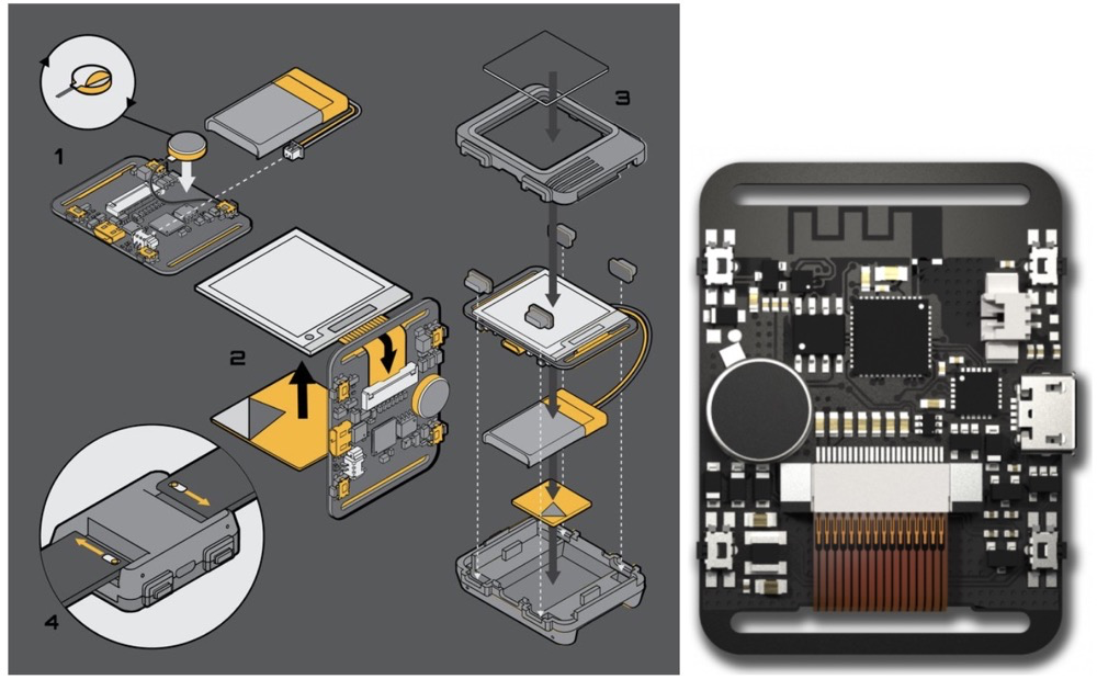 这块DIY墨水屏手表外观可盐可甜，无线蓝牙计步闹钟一应俱全 | 开源