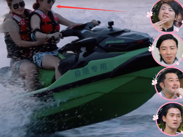 蔡少芬在海上冲浪，当看清全身照那一刻，哪像