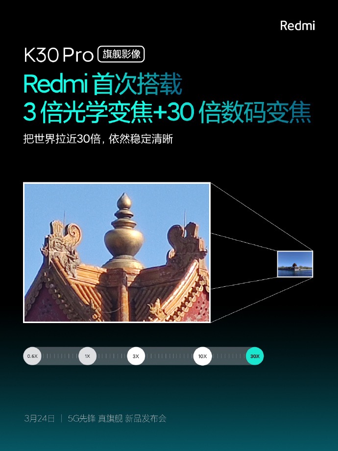 sony6400万还不够，Redmi K30 Pro配用光学防抖，立即上2个！