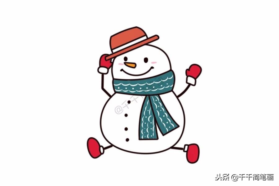 雪人简笔画视频图文教程