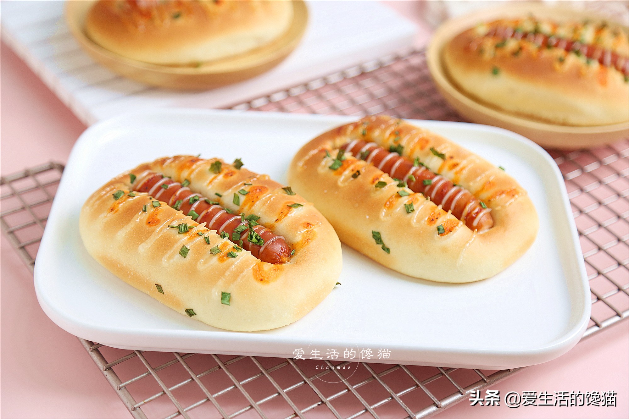 熱狗麵包的懶人做法，用料足，省時省力，香甜柔軟，小白也零失敗