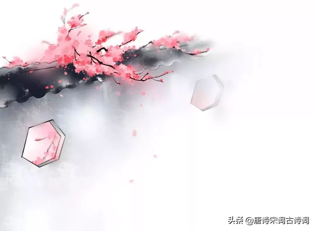 关于桃花的古诗名句:竹外桃花三两枝，春江水暖鸭先知图片