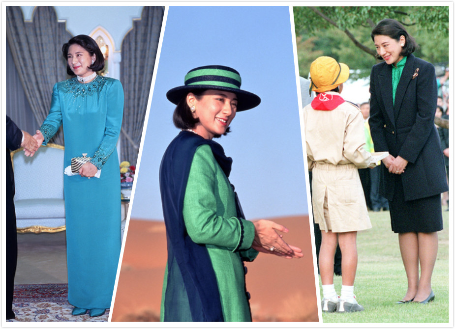 日本皇后小和田雅子也是个绿色控，绿色洋装在她身上都优雅无比