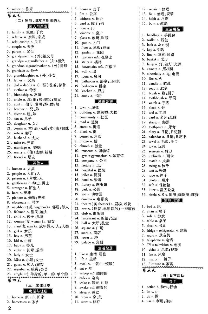 一张单词速记表让孩子28天高效记住初中必考1600词